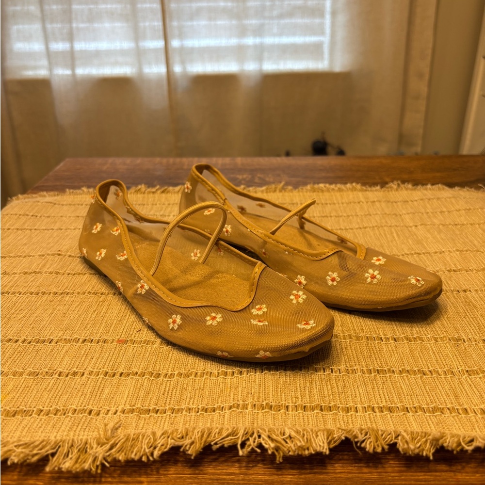 Women's Floral Ballet Flats
